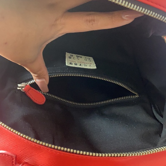 💯 AUTHENTIC Barbara Rihl red leather backpack - Picture 9 of 14